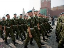 Торжественное прохождение по Красной площади кадетских корпусов юных десантников